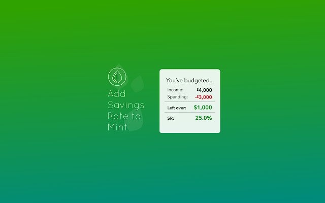 Add Savings Rate to Mint  from Chrome web store to be run with OffiDocs Chromium online