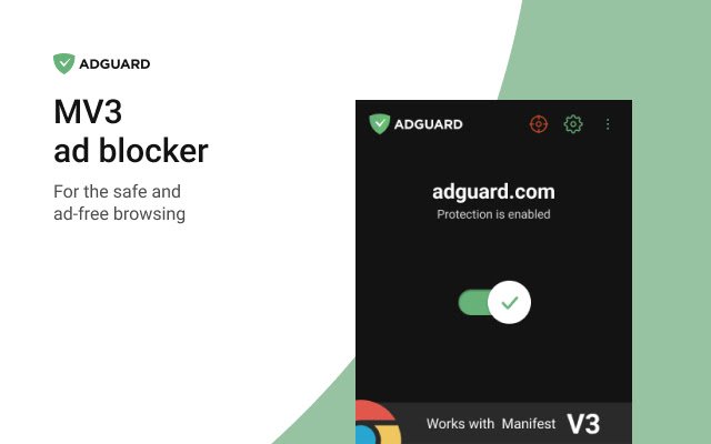 AdGuard AdBlocker MV3 Experimental  from Chrome web store to be run with OffiDocs Chromium online