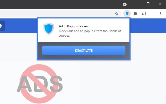 Ad n Popup Blocker  from Chrome web store to be run with OffiDocs Chromium online