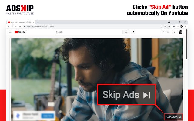 Ad Skip Master for Youtube  from Chrome web store to be run with OffiDocs Chromium online