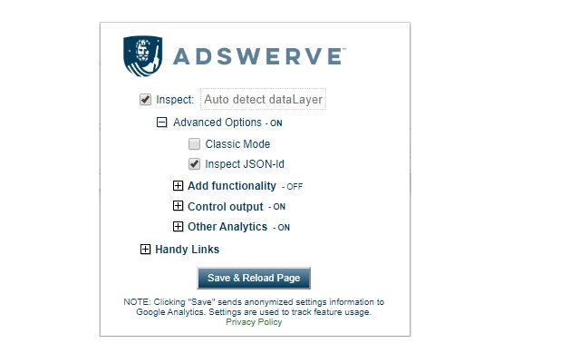 Adswerve dataLayer Inspector+  from Chrome web store to be run with OffiDocs Chromium online