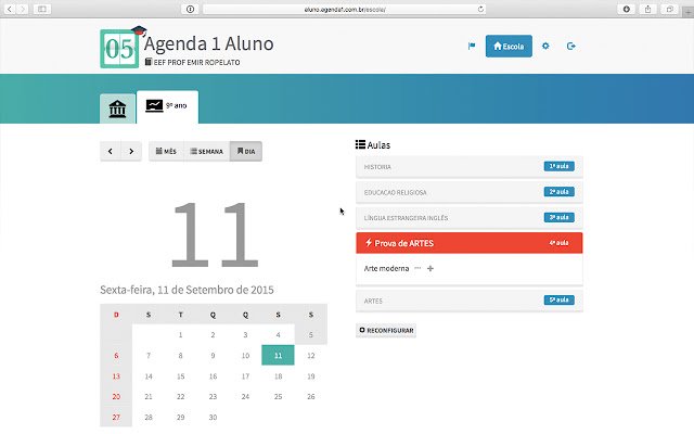 Agenda 1 para Alunos  from Chrome web store to be run with OffiDocs Chromium online