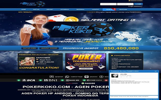 Agen Poker  from Chrome web store to be run with OffiDocs Chromium online