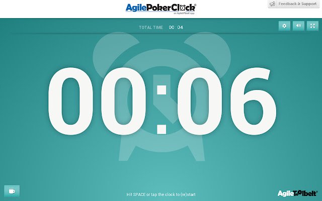 Agile Poker Clock de la boutique en ligne Chrome sera exécuté avec OffiDocs Chromium en ligne