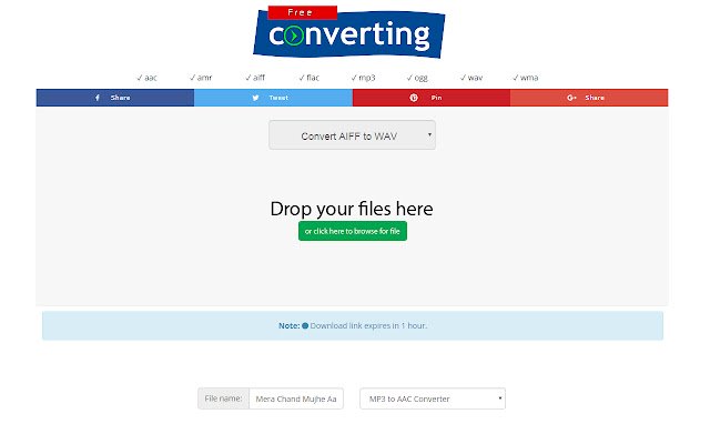 AIFF to WAV Converter  from Chrome web store to be run with OffiDocs Chromium online