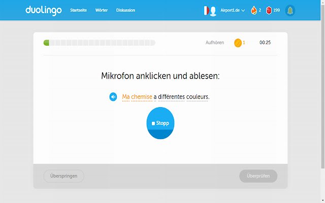 Airport1 Duolingo Improvement  from Chrome web store to be run with OffiDocs Chromium online