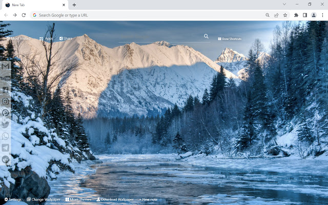 Alaska Wallpaper HD Nieuw tabblad uit de Chrome-webwinkel voor gebruik met OffiDocs Chromium online