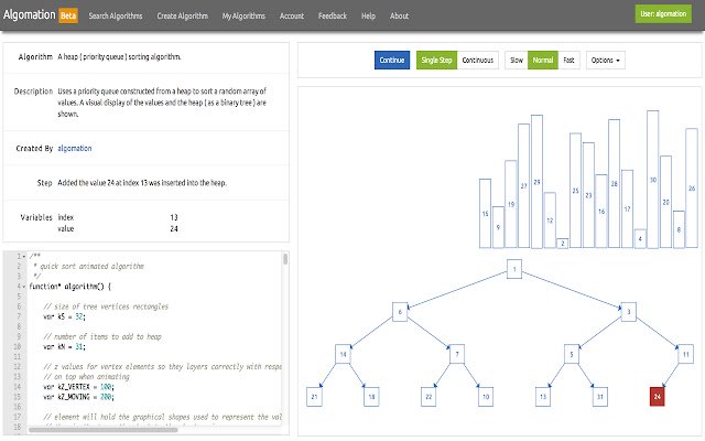 Algomation  from Chrome web store to be run with OffiDocs Chromium online