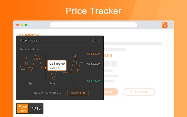 Alibaba price tracker  from Chrome web store to be run with OffiDocs Chromium online