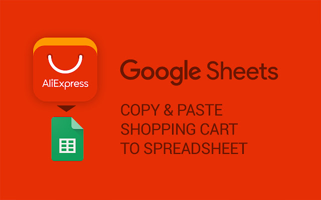 Aliexpress Cart 2 Excel dari toko web Chrome untuk dijalankan dengan OffiDocs Chromium online