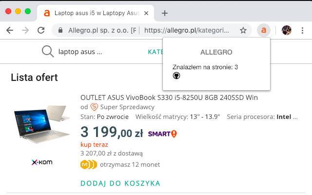 Allegro trece la ofertele nepromovate din magazinul web Chrome pentru a fi rulate cu OffiDocs Chromium online