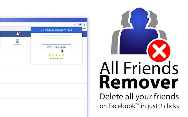 All Friends Remover for Facebook™ aus dem Chrome Web Store zur Ausführung mit OffiDocs Chromium online