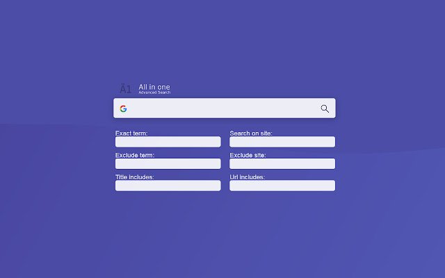 All in One Advanced Search  from Chrome web store to be run with OffiDocs Chromium online