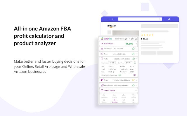 Amazon FBA Calculator  Lead Analyzer  from Chrome web store to be run with OffiDocs Chromium online