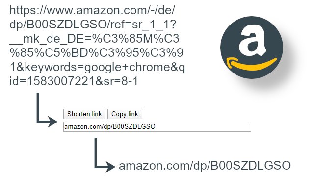 Amazon Link Shortener  from Chrome web store to be run with OffiDocs Chromium online