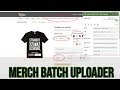 Amazon Merch Batch Uploader  from Chrome web store to be run with OffiDocs Chromium online