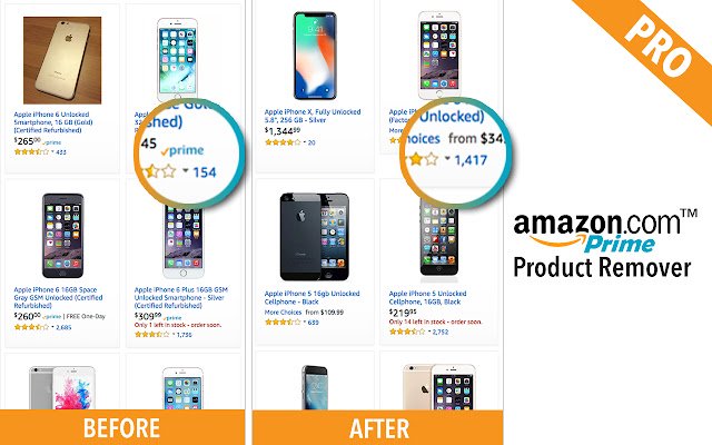 Amazon Prime Product Remover  from Chrome web store to be run with OffiDocs Chromium online
