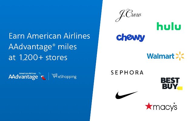 American Airlines AAdvantage eShopping℠ de la tienda web de Chrome se ejecutará con OffiDocs Chromium en línea