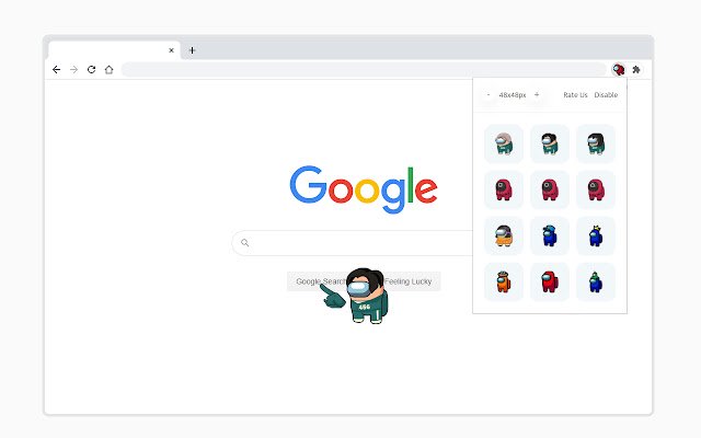 Among Us Squid Game Cursors  from Chrome web store to be run with OffiDocs Chromium online