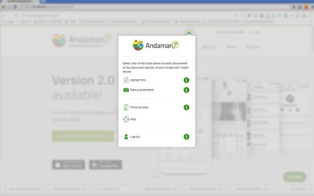 Andaman7 Documents Uploader mula sa Chrome web store na tatakbo sa OffiDocs Chromium online