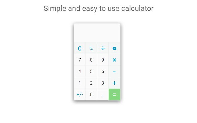 Android Calculator  from Chrome web store to be run with OffiDocs Chromium online