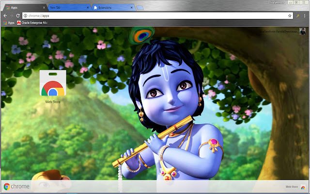 Animated Lord Krishna Mahabharatham  from Chrome web store to be run with OffiDocs Chromium online