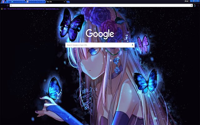 Anime Girl และ GLOWING Butterflies | มังงะใหม่จาก Chrome เว็บสโตร์ที่จะรันด้วย OffiDocs Chromium ออนไลน์