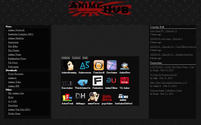 Anime Hub van de Chrome-webwinkel om te worden uitgevoerd met OffiDocs Chromium online