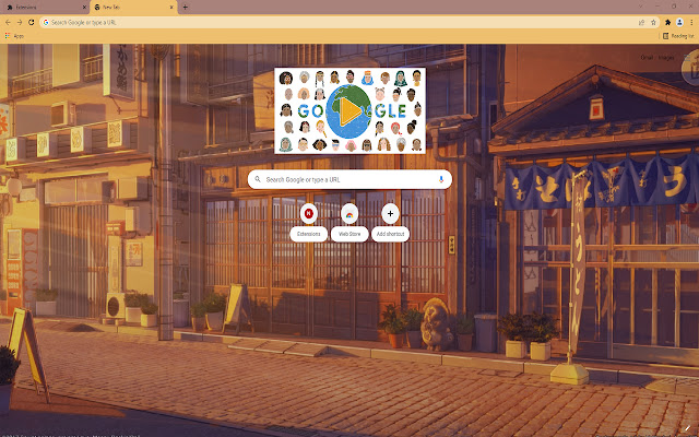 Anime Scenery New Tab  from Chrome web store to be run with OffiDocs Chromium online