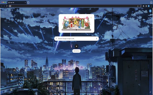 Anime Sky Scenery Theme  from Chrome web store to be run with OffiDocs Chromium online