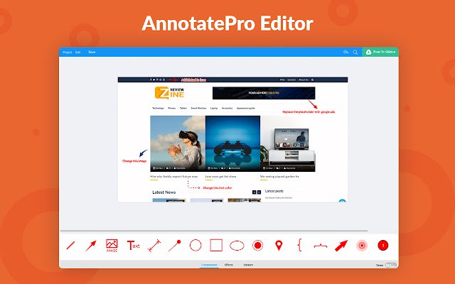 AnnotatePro GDrive  from Chrome web store to be run with OffiDocs Chromium online