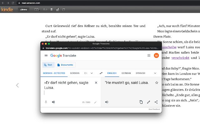 AnyTranslate  from Chrome web store to be run with OffiDocs Chromium online