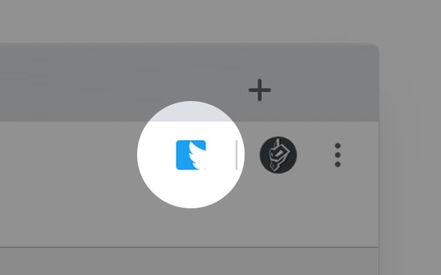 Any tweet button  from Chrome web store to be run with OffiDocs Chromium online