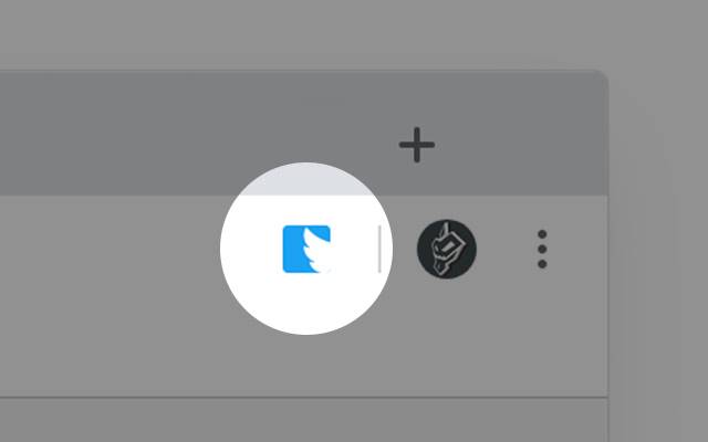 Будь-яка кнопка твіту з веб-магазину Chrome, яку можна запускати за допомогою OffiDocs Chromium онлайн