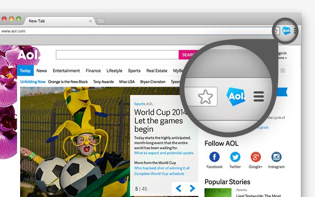 AOL OneClick  from Chrome web store to be run with OffiDocs Chromium online