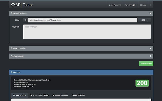 API Tester REST API Tester Client FREE  from Chrome web store to be run with OffiDocs Chromium online