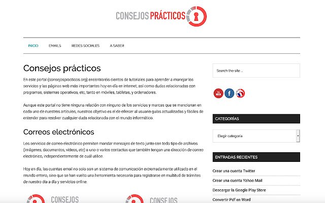 Applicación de Consejos Prácticos  from Chrome web store to be run with OffiDocs Chromium online