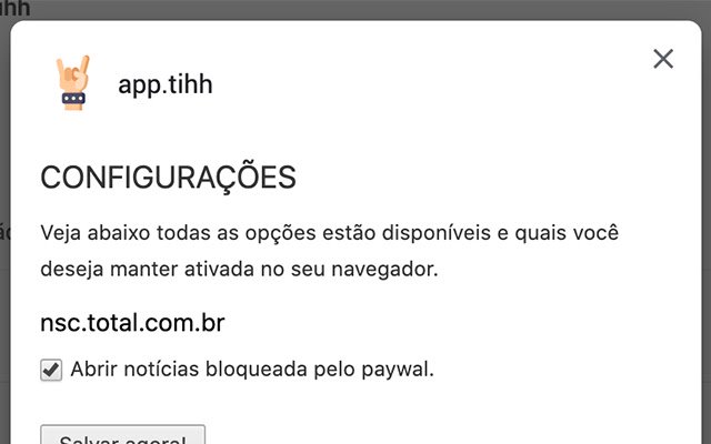 app.tihh da Chrome Web Store para ser executado com OffiDocs Chromium online