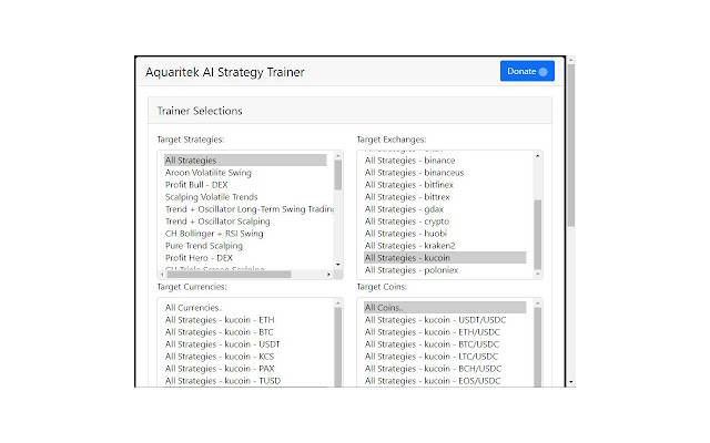 Aquaritek AI Strategy Trainer מחנות האינטרנט של Chrome להפעלה עם OffiDocs Chromium באינטרנט