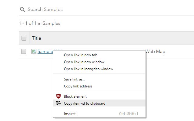 ArcGIS Item Id Extractor  from Chrome web store to be run with OffiDocs Chromium online