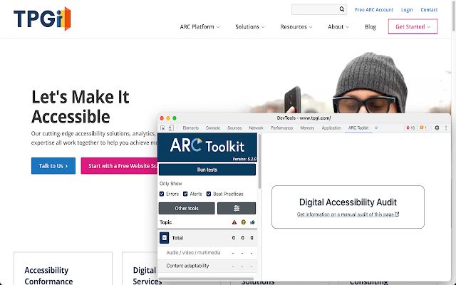 ARC Toolkit  from Chrome web store to be run with OffiDocs Chromium online