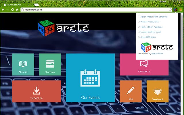 Arete ZOIS  from Chrome web store to be run with OffiDocs Chromium online