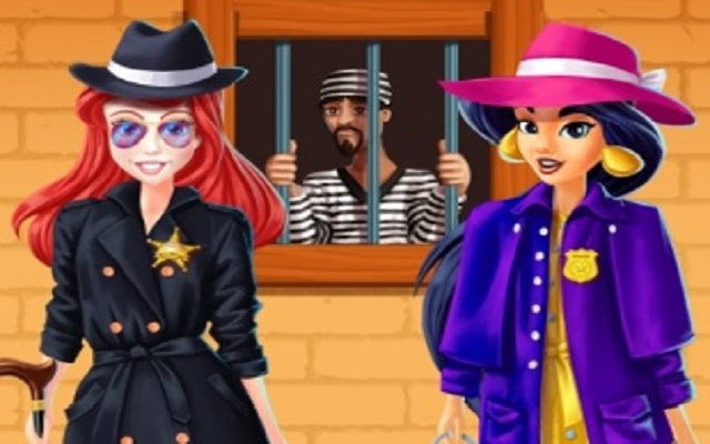 Ariel and Jasmine Detectives  from Chrome web store to be run with OffiDocs Chromium online