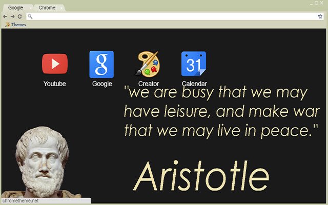 Aristotle Theme  from Chrome web store to be run with OffiDocs Chromium online