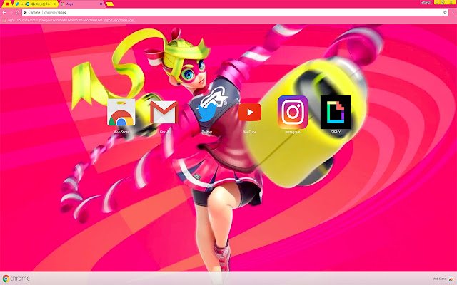 ARMS | Ribbon Girl THEME 2017  from Chrome web store to be run with OffiDocs Chromium online