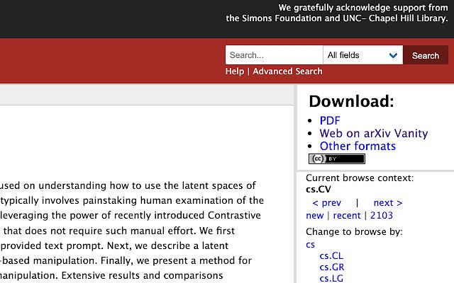 arXiv Vanity  from Chrome web store to be run with OffiDocs Chromium online