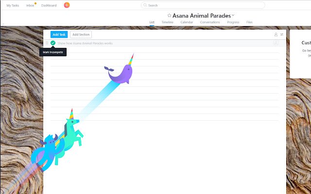 Asana Animal Parade  from Chrome web store to be run with OffiDocs Chromium online