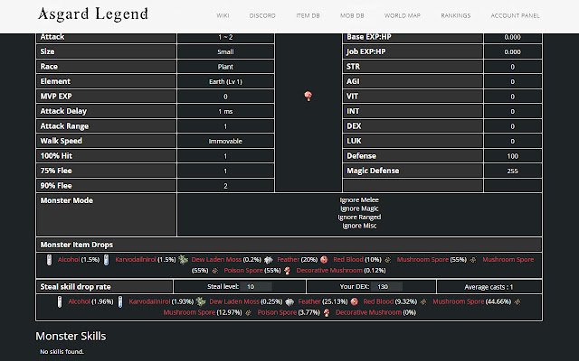 Asgard Legend MobDB Steal Calculator  from Chrome web store to be run with OffiDocs Chromium online