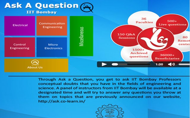 Ask A Question Archival, IIT Bombay  from Chrome web store to be run with OffiDocs Chromium online