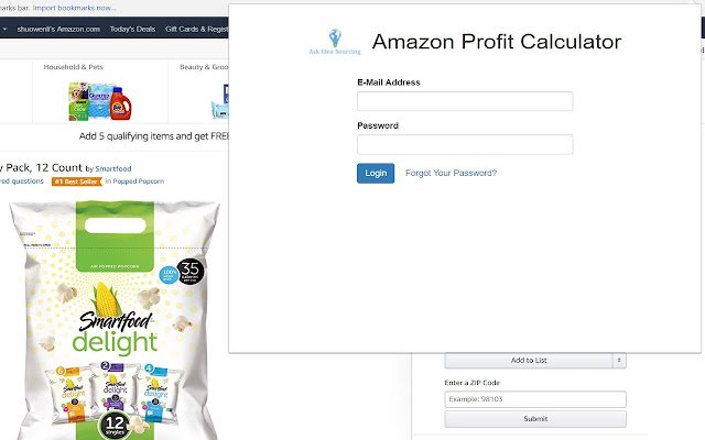 AskIdeaSourcing Amazon Profit Calculator de la boutique en ligne Chrome à exécuter avec OffiDocs Chromium en ligne